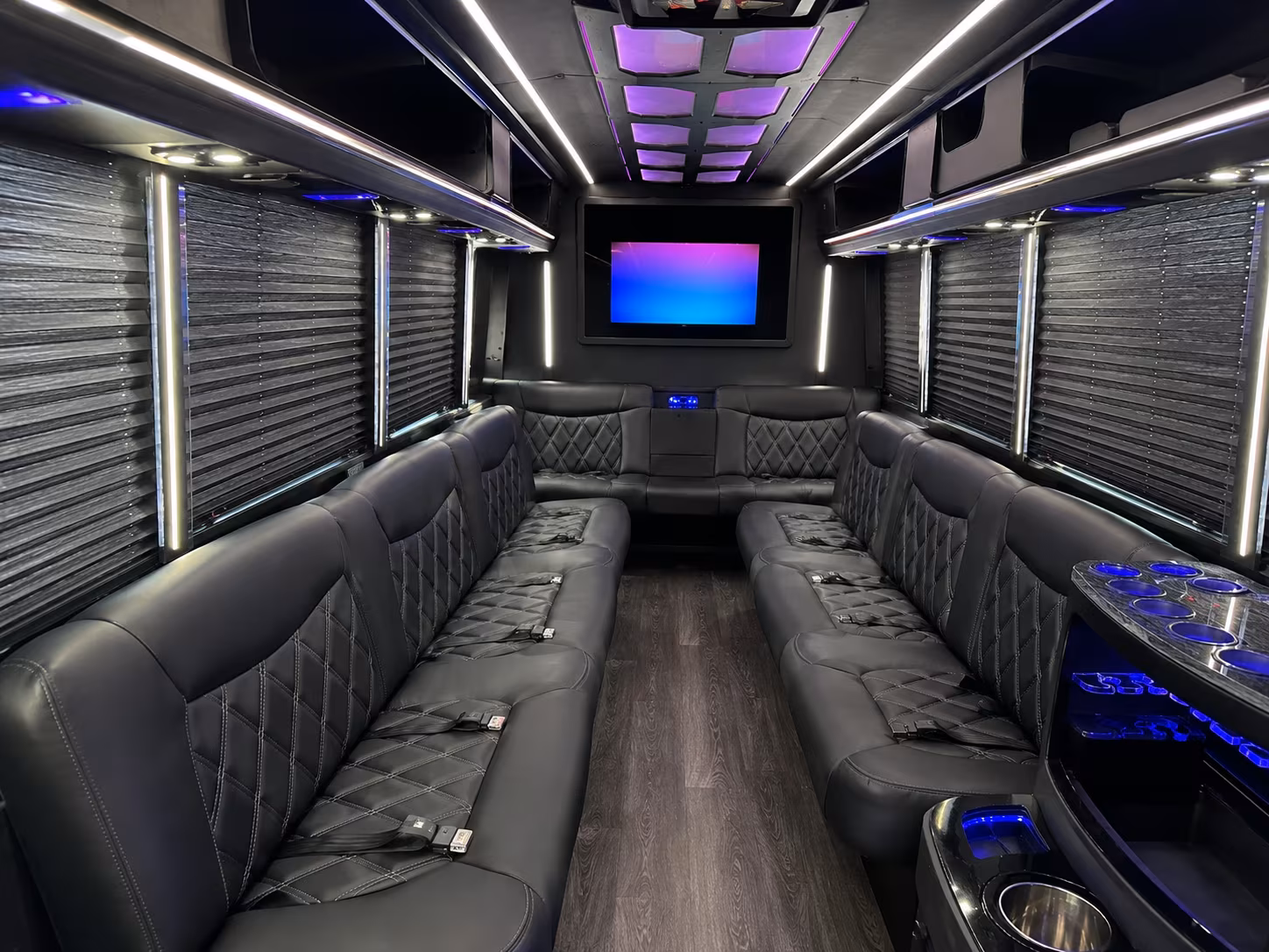 28 Passenger Party Bus Inside