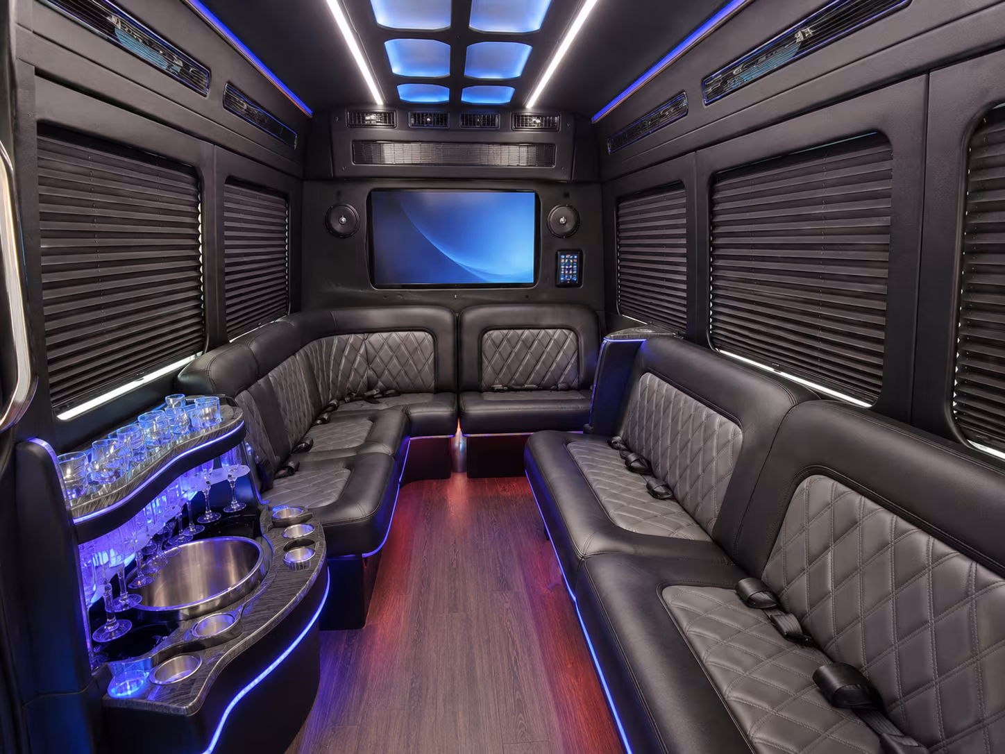 Elk Grove Airport Shuttle & Transportation party bus exterior