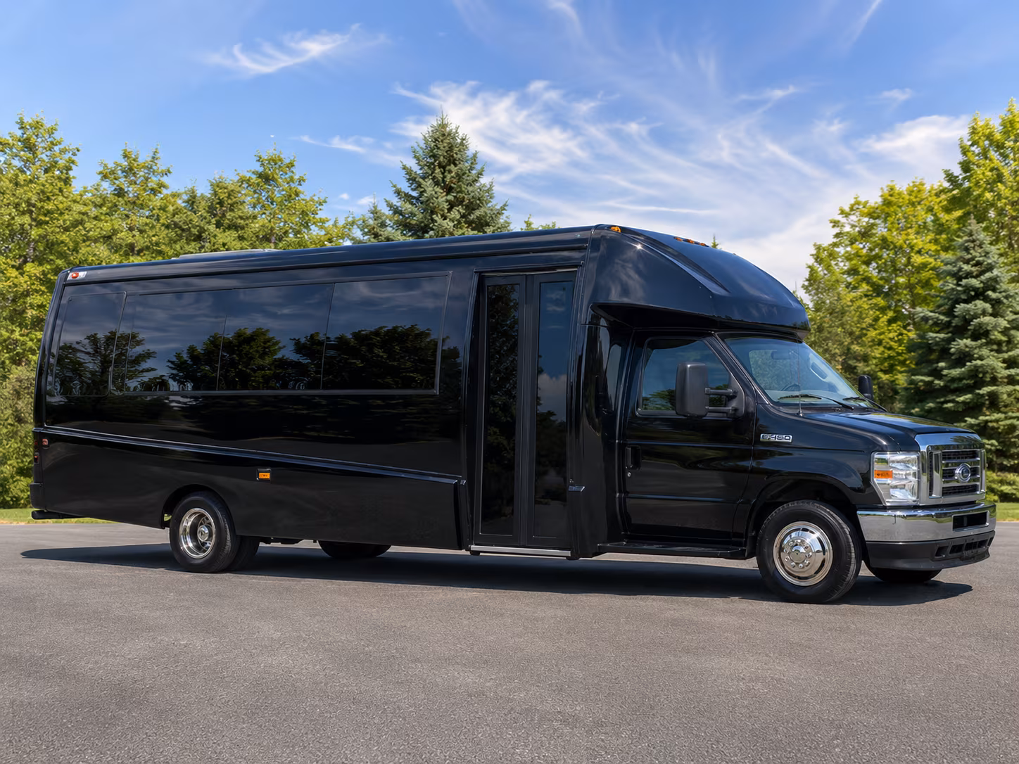 Elk Grove Corporate Transportation party bus exterior