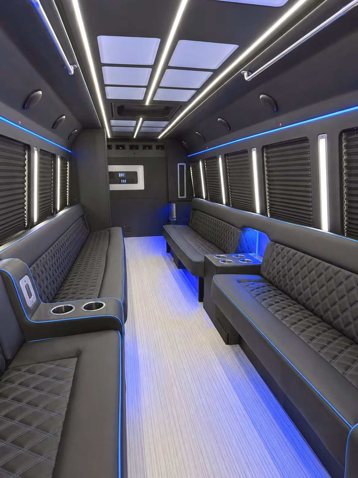 Elk Grove Private Event Transportation party bus interior