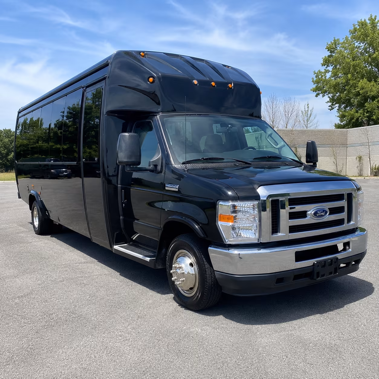 Elk Grove Private Event Transportation party bus exterior