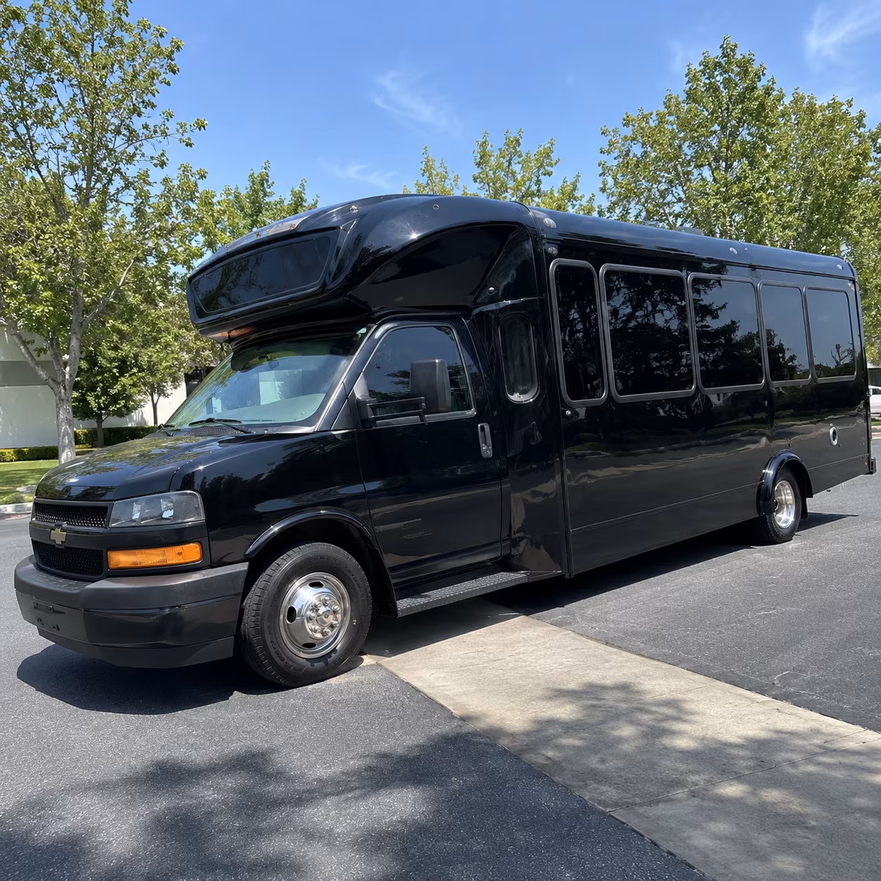 Elk Grove Prom & Homecoming Transportation party bus exterior