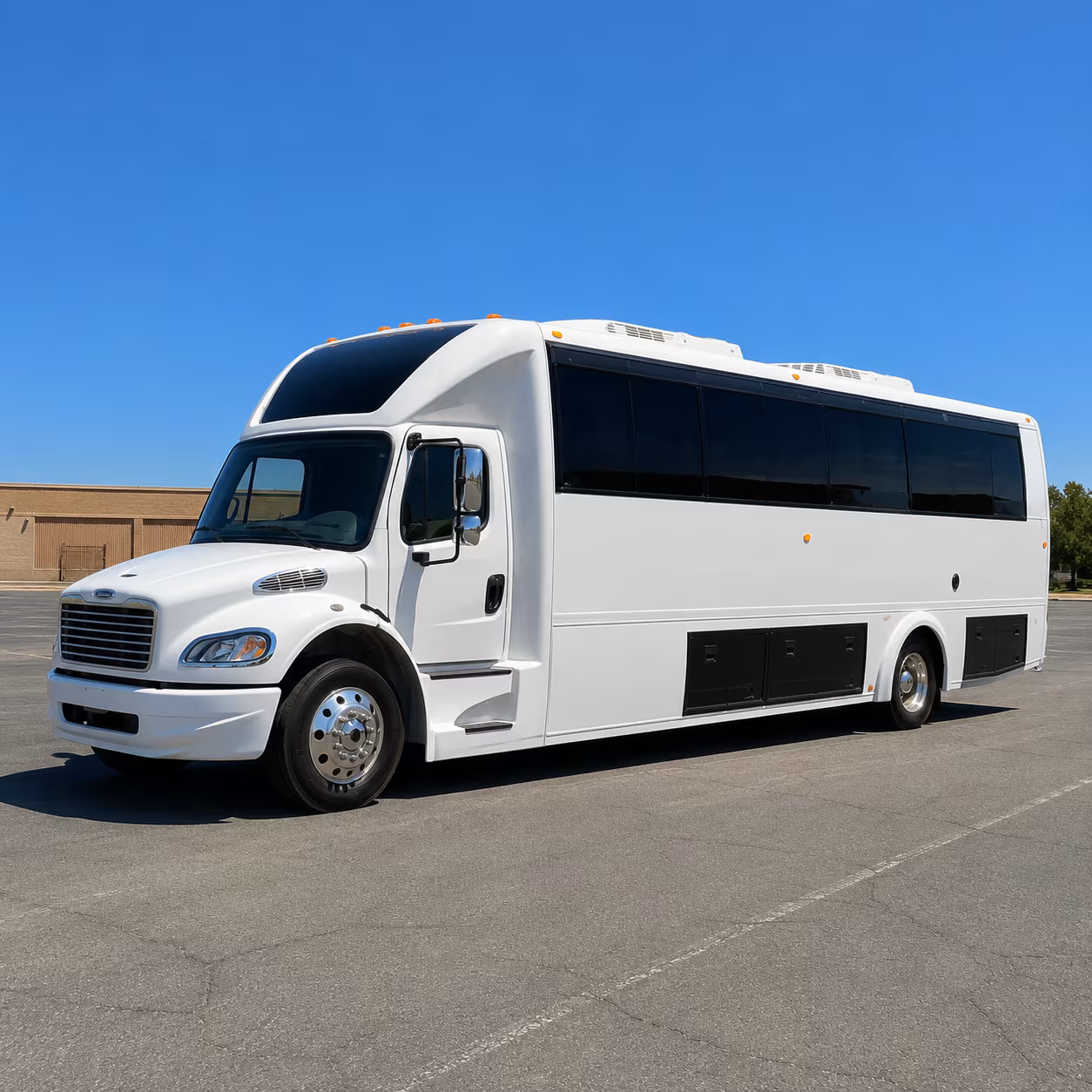 Elk Grove Prom & Homecoming Transportation party bus exterior