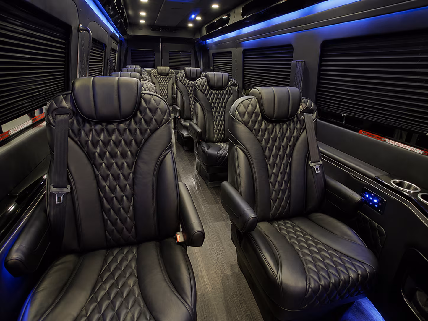 Elk Grove School Event Transportation party bus exterior
