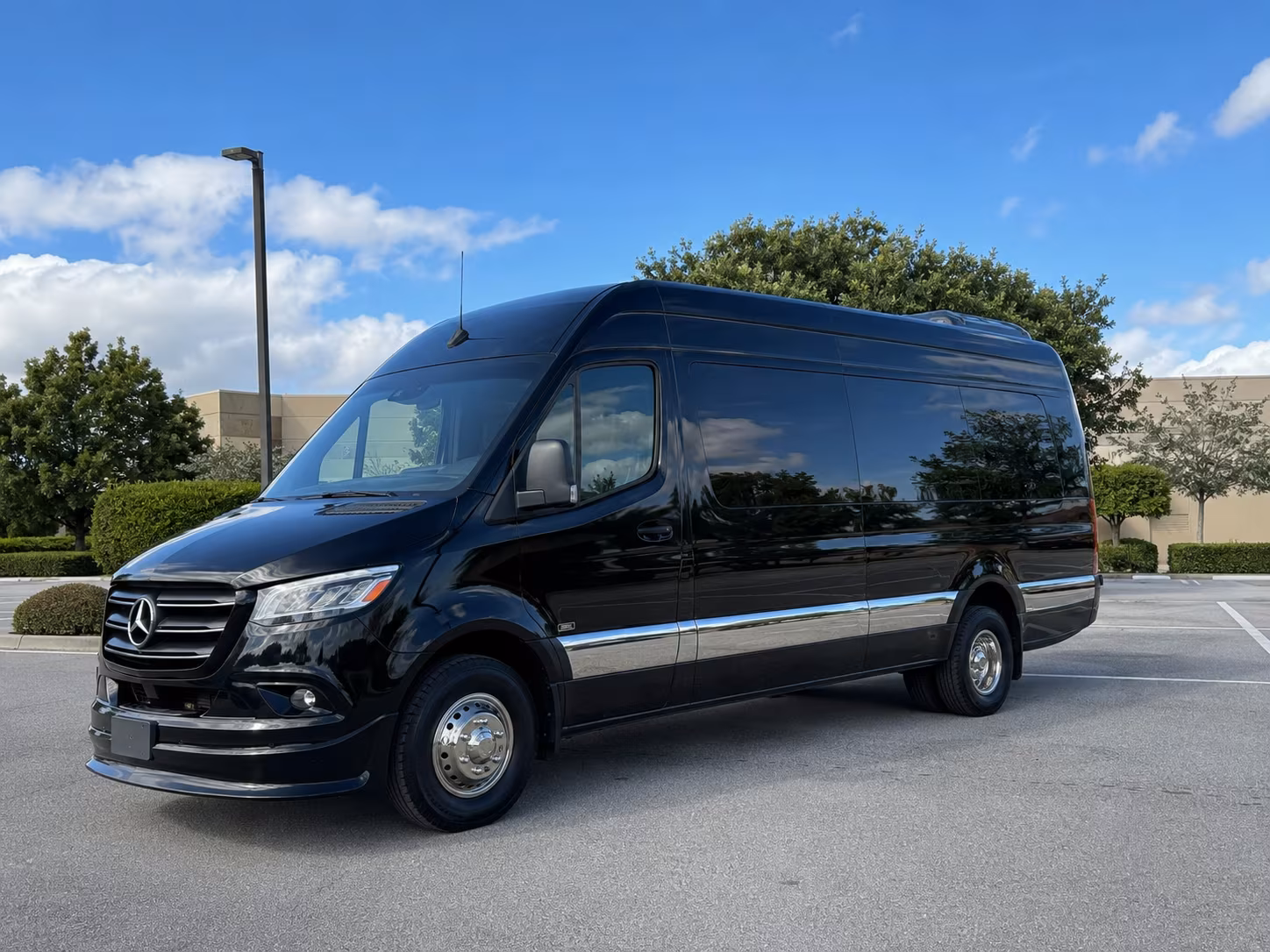 Elk Grove School Event Transportation party bus exterior