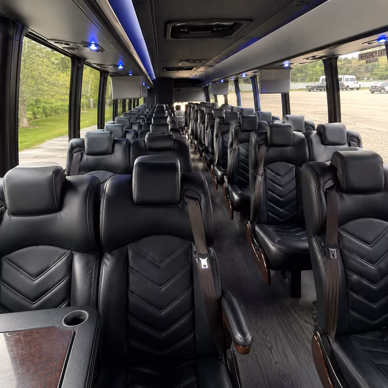 Elk Grove School Event Transportation party bus exterior