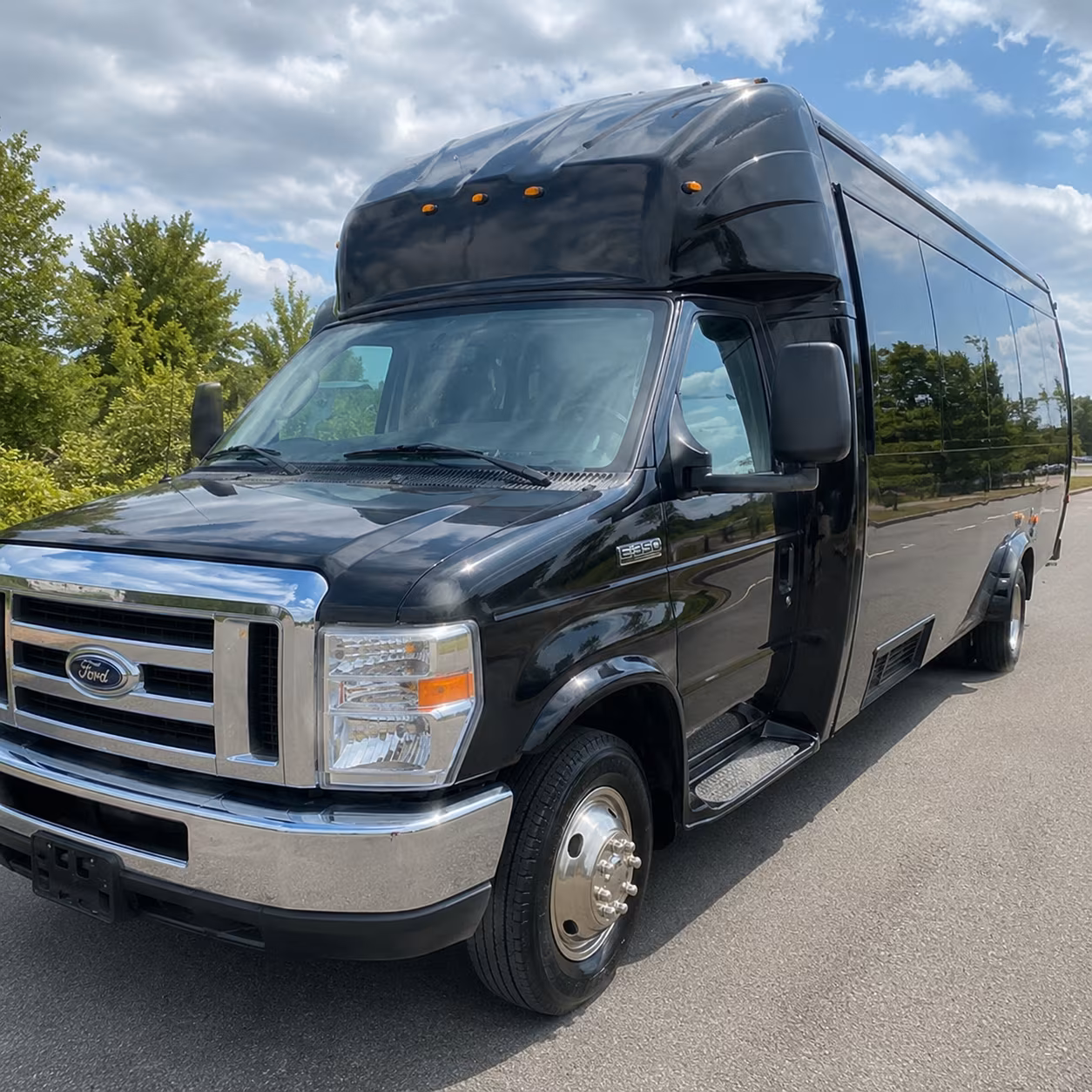 Elk Grove Sporting Event Transportation party bus exterior