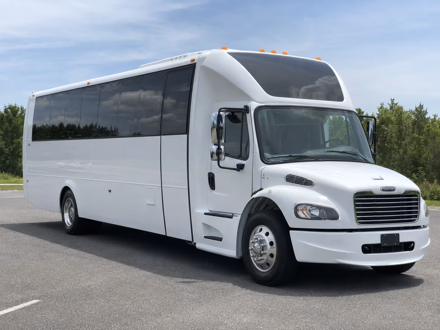 Elk Grove Sporting Event Transportation party bus exterior