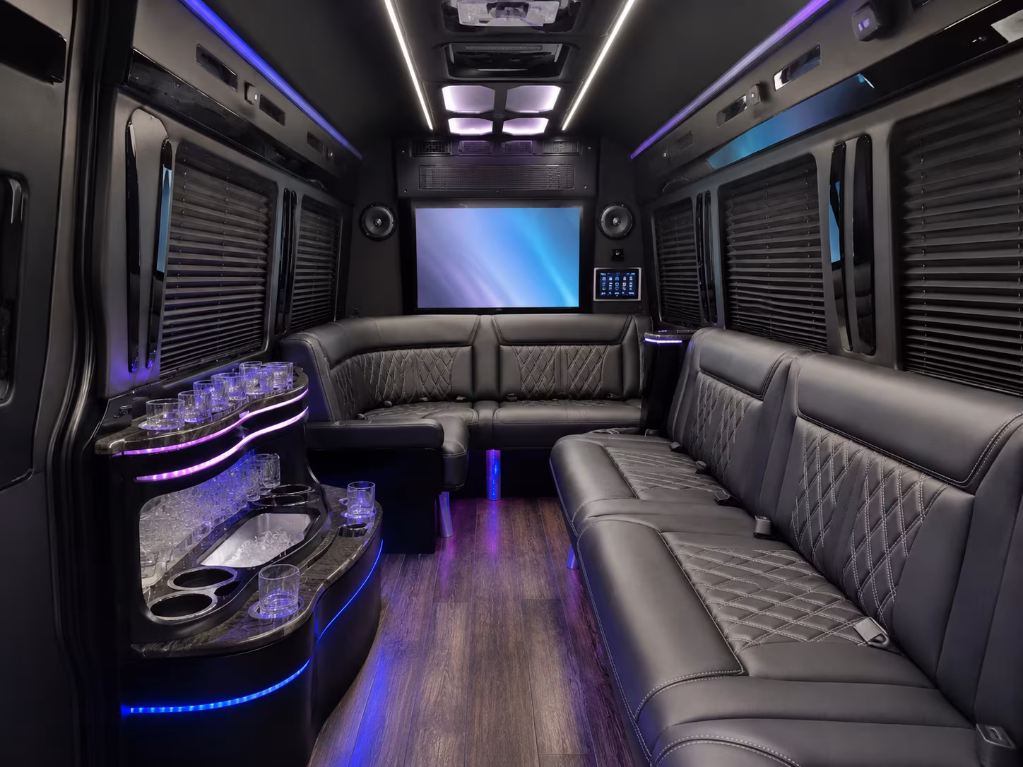 14 Passenger Sprinter Limo Interior