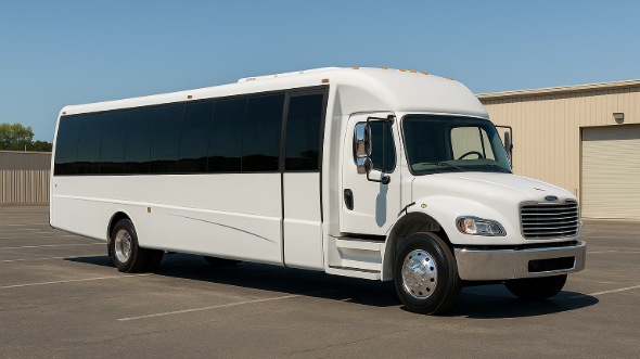 Exterior of Charter Bus Company Sacramento's 25 Passenger Party Bus in Sacramento
