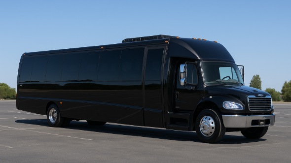 Exterior of Charter Bus Company Elk Grove's 35 Passenger Minibus in Elk Grove