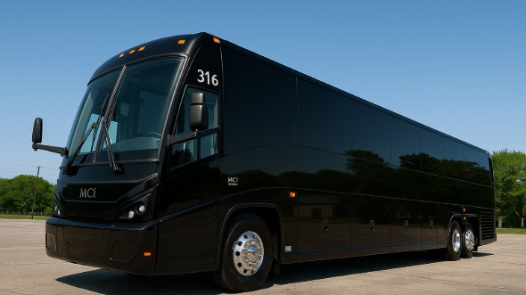 Exterior of Charter Bus Company Elk Grove's 40 Passenger Charter Bus in Elk Grove