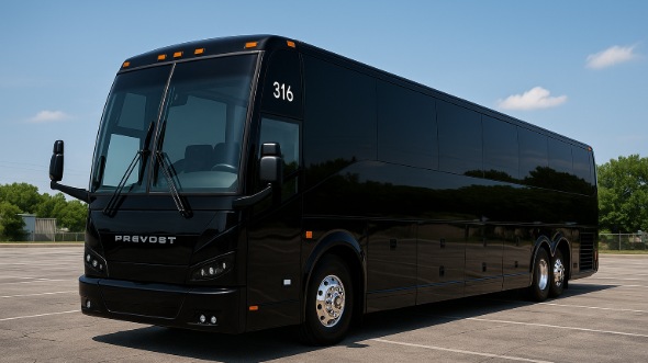 Exterior of Charter Bus Company Rocklin's 40 Passenger Party Bus in Rocklin
