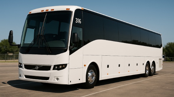 Exterior of Charter Bus Company Stockton's 40 Passenger Party Bus in Stockton