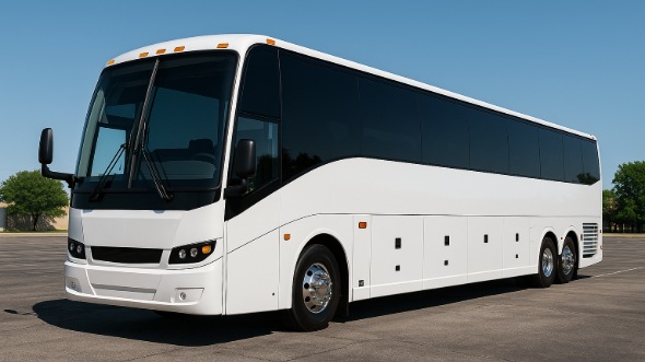 Exterior of Charter Bus Company Elk Grove's 45 Passenger Charter Bus in Elk Grove