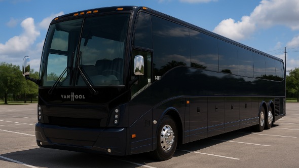 Exterior of Charter Bus Company Rancho Cordova's 50 Passenger Party Bus in Rancho Cordova